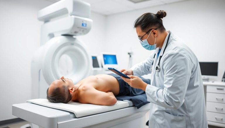 Badanie densytometryczne wykonywane na nowoczesnym aparacie