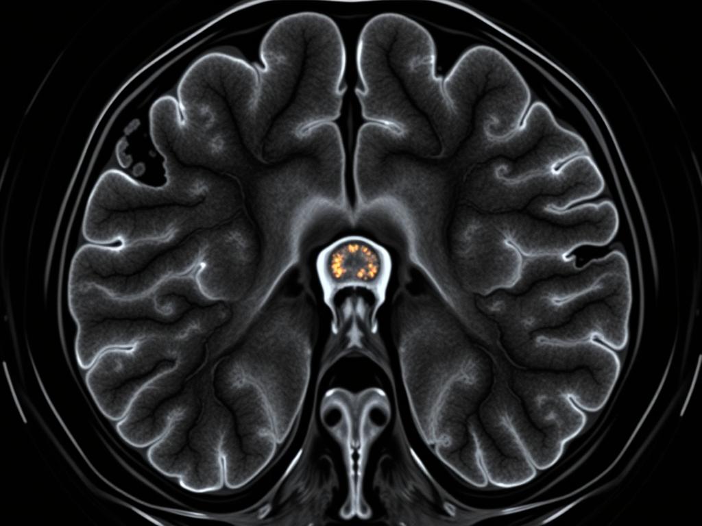 Badanie MRI pokazujące zmianę nowotworową