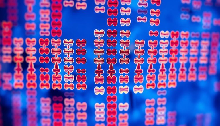 Badanie kariotypu - wizualizacja chromosomów człowieka ułożonych w pary
