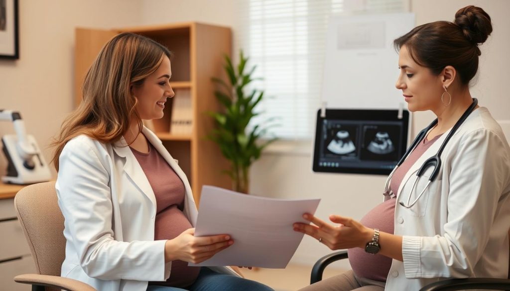 Konsultacja lekarska dotycząca badań prenatalnych u kobiety po 35 roku życia